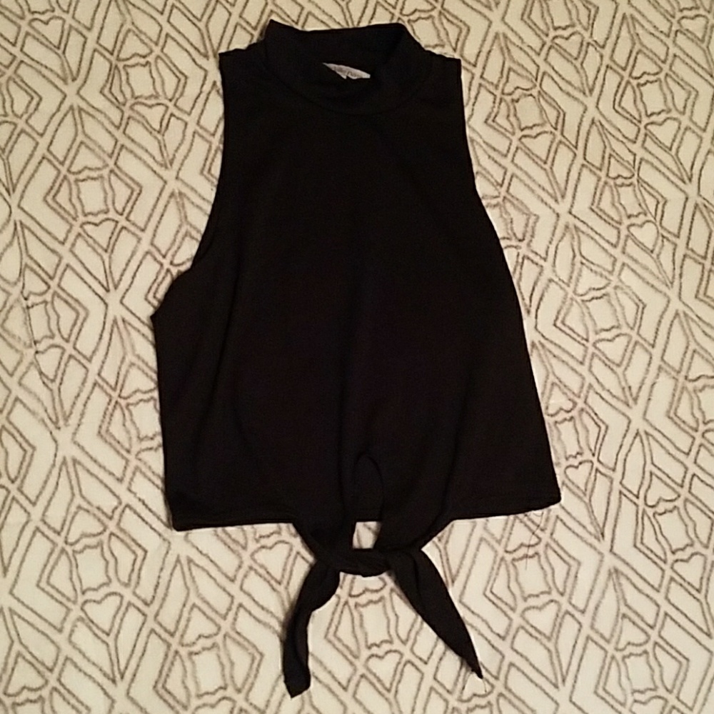 NWOT Short Turtleneck Crop Top